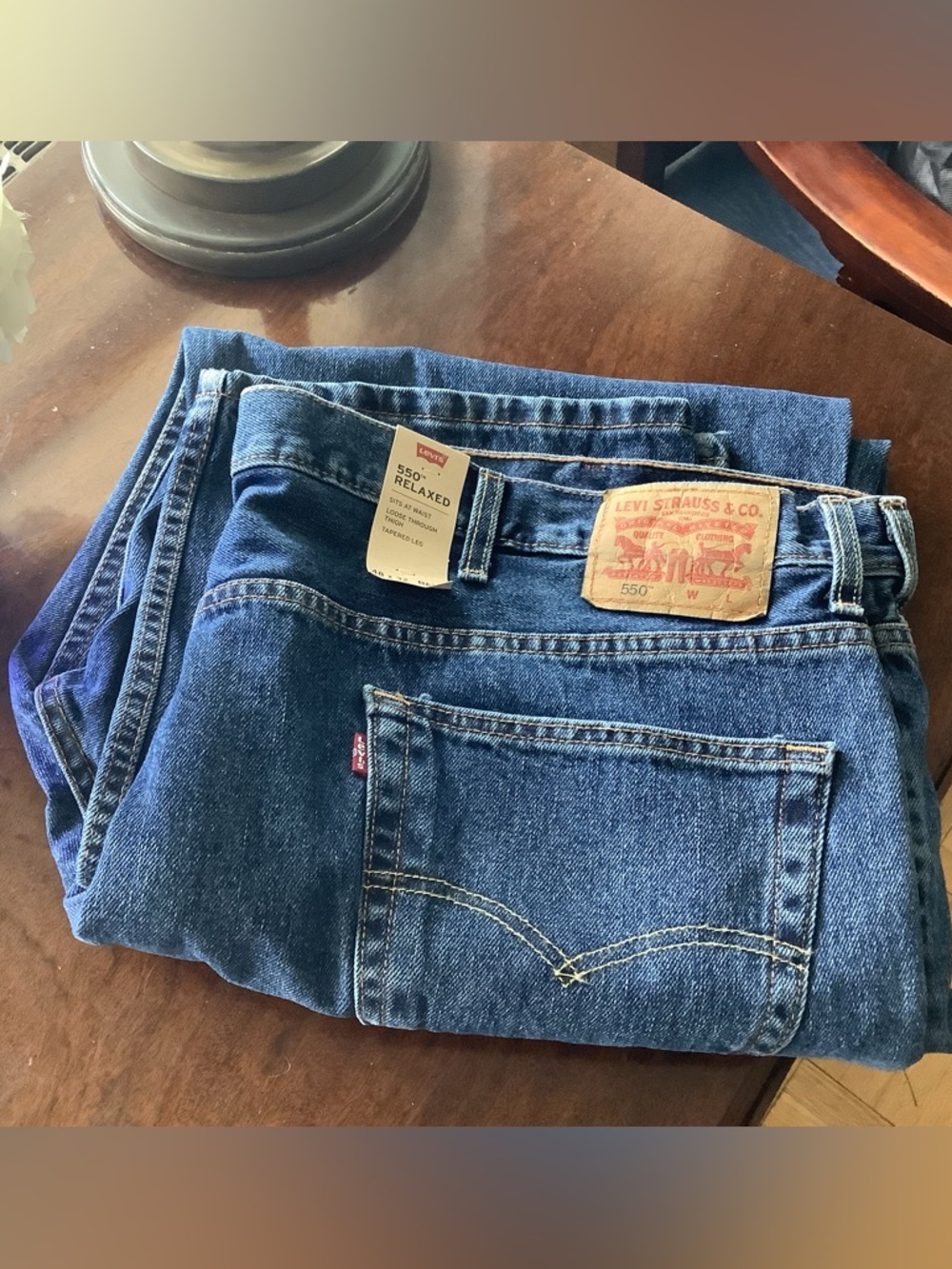 Levi's 550 jeans men’s size 48x32 relaxed big and tall NWT